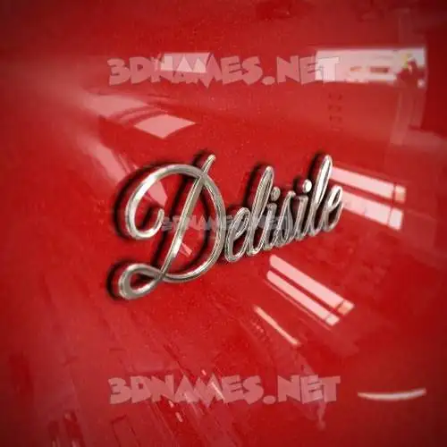 delisile in Car Paint style - 3D name wallpaper delisile in Car Paint style - 3D name wallpaper