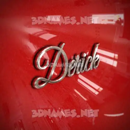 derick in Car Paint style - 3D name wallpaper derick in Car Paint style - 3D name wallpaper