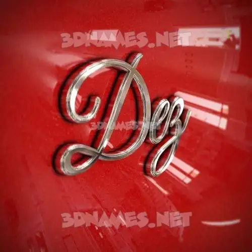 dez in Car Paint style - 3D name wallpaper dez in Car Paint style - 3D name wallpaper