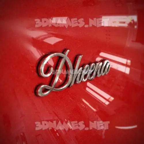 dheena in Car Paint style - 3D name wallpaper dheena in Car Paint style - 3D name wallpaper