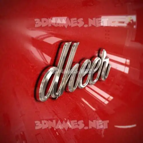 dheer in Car Paint style - 3D name wallpaper dheer in Car Paint style - 3D name wallpaper