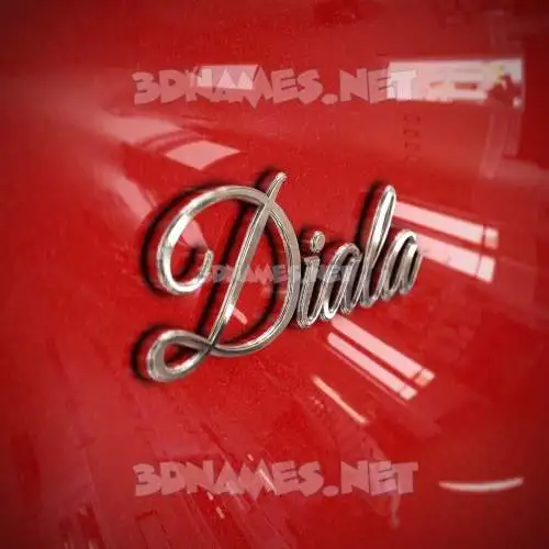 diala in Car Paint style - 3D name wallpaper diala in Car Paint style - 3D name wallpaper