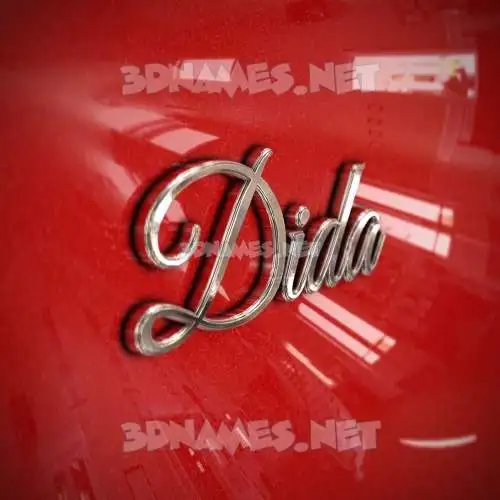 dida in Car Paint style - 3D name wallpaper dida in Car Paint style - 3D name wallpaper