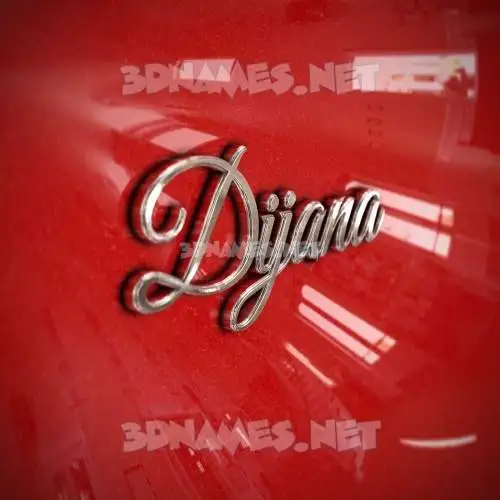 dijana in Car Paint style - 3D name wallpaper dijana in Car Paint style - 3D name wallpaper