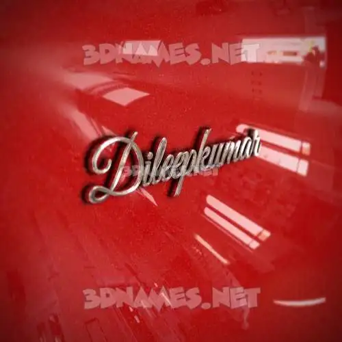dileepkumar in Car Paint style - 3D name wallpaper