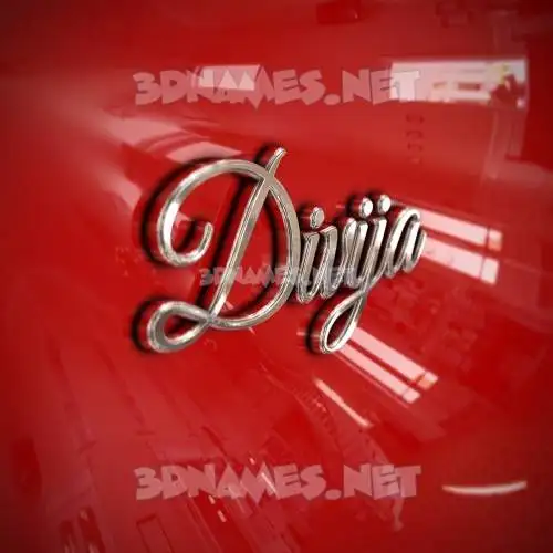 divija in Car Paint style - 3D name wallpaper