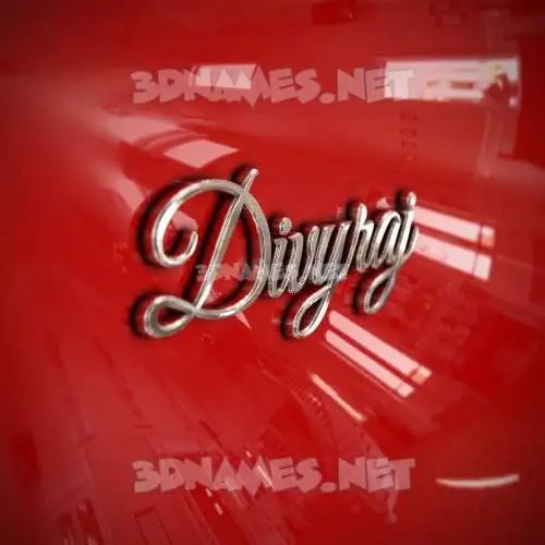 divyraj in Car Paint style - 3D name wallpaper