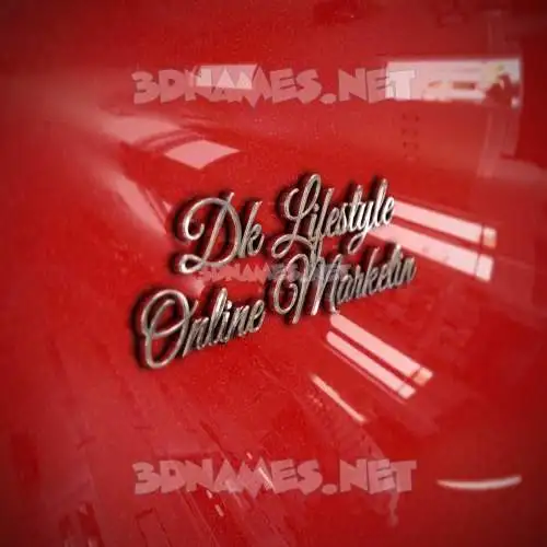 dk lifestyle online marketin in Car Paint style - 3D name wallpaper dk lifestyle online marketin in Car Paint style - 3D name wallpaper