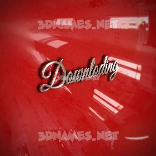 downloding in Car Paint style - 3D name wallpaper downloding in Car Paint style - 3D name wallpaper