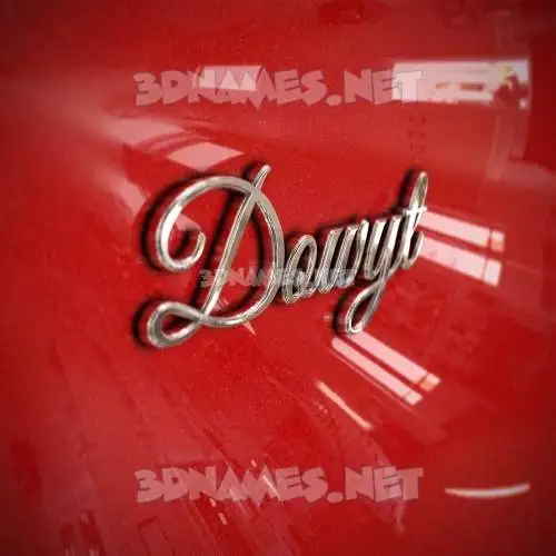 dowyt in Car Paint style - 3D name wallpaper dowyt in Car Paint style - 3D name wallpaper