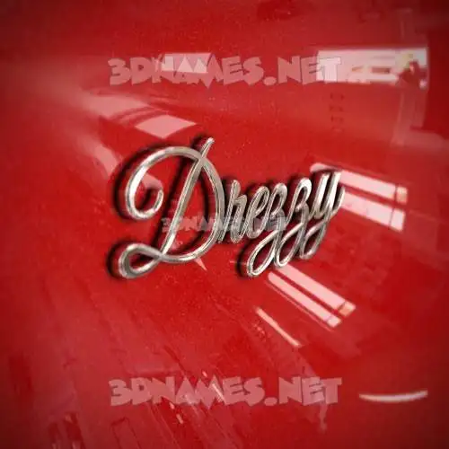drezzy in Car Paint style - 3D name wallpaper