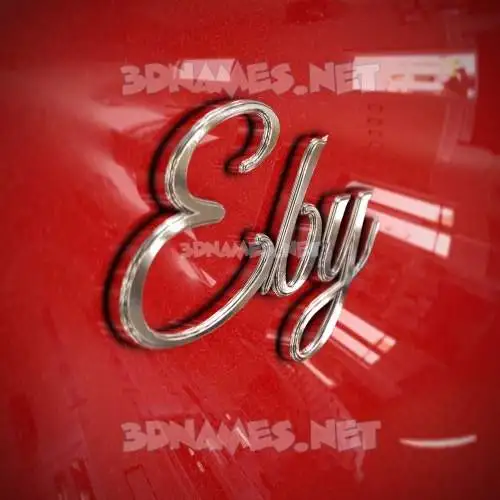 eby in Car Paint style - 3D name wallpaper eby in Car Paint style - 3D name wallpaper