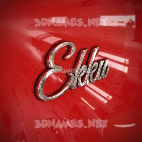 ekku in Car Paint style - 3D name wallpaper ekku in Car Paint style - 3D name wallpaper