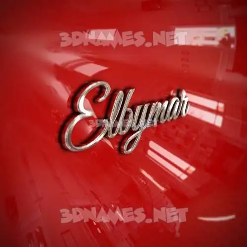 elbymar in Car Paint style - 3D name wallpaper elbymar in Car Paint style - 3D name wallpaper