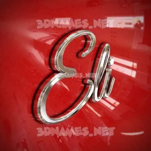 eli in Car Paint style - 3D name wallpaper eli in Car Paint style - 3D name wallpaper