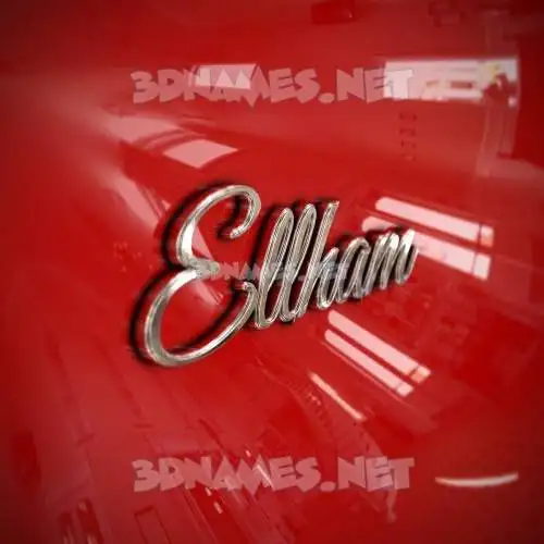 ellham in Car Paint style - 3D name wallpaper ellham in Car Paint style - 3D name wallpaper