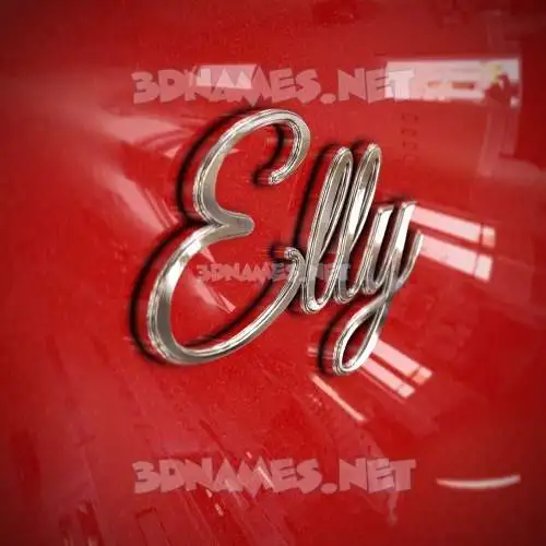 elly in Car Paint style - 3D name wallpaper elly in Car Paint style - 3D name wallpaper