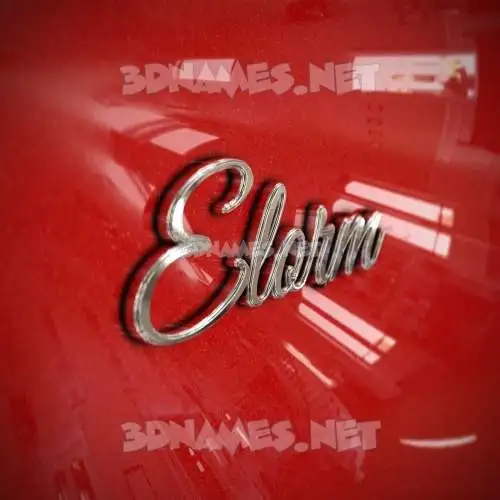 elorm in Car Paint style - 3D name wallpaper elorm in Car Paint style - 3D name wallpaper