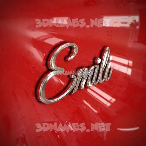 emili in Car Paint style - 3D name wallpaper emili in Car Paint style - 3D name wallpaper