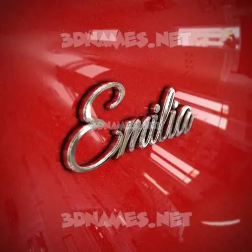 emilia in Car Paint style - 3D name wallpaper emilia in Car Paint style - 3D name wallpaper