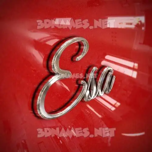 esa in Car Paint style - 3D name wallpaper esa in Car Paint style - 3D name wallpaper