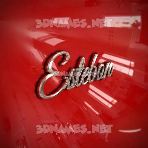 estebon in Car Paint style - 3D name wallpaper