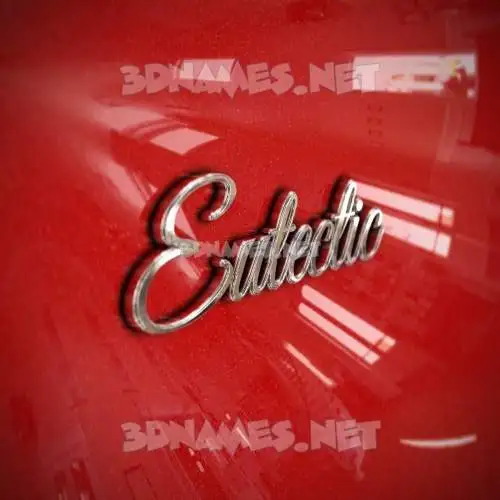 eutectic in Car Paint style - 3D name wallpaper