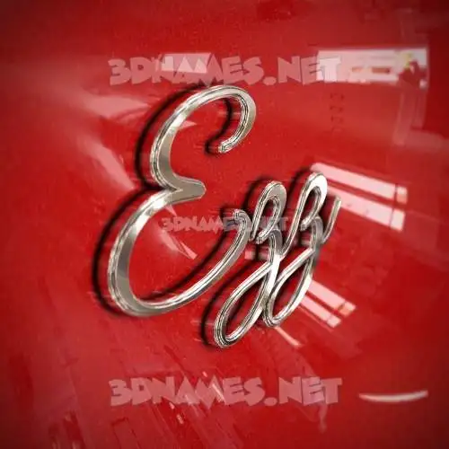 ezz in Car Paint style - 3D name wallpaper