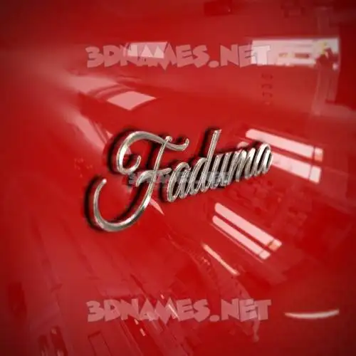 faduma in Car Paint style - 3D name wallpaper faduma in Car Paint style - 3D name wallpaper