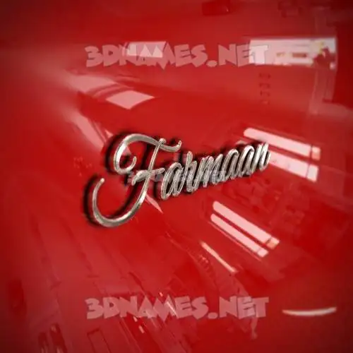 farmaan in Car Paint style - 3D name wallpaper farmaan in Car Paint style - 3D name wallpaper