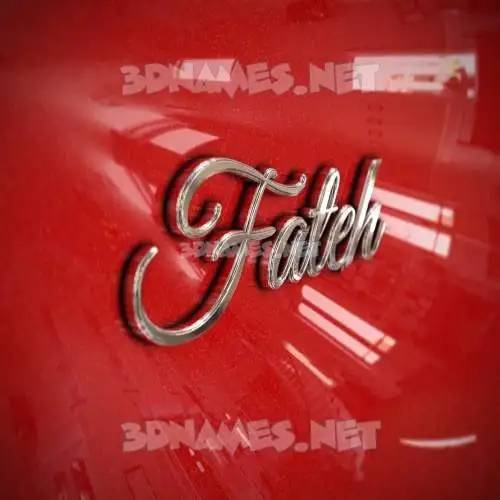 fateh in Car Paint style - 3D name wallpaper