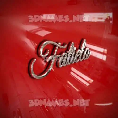 fatielo in Car Paint style - 3D name wallpaper fatielo in Car Paint style - 3D name wallpaper