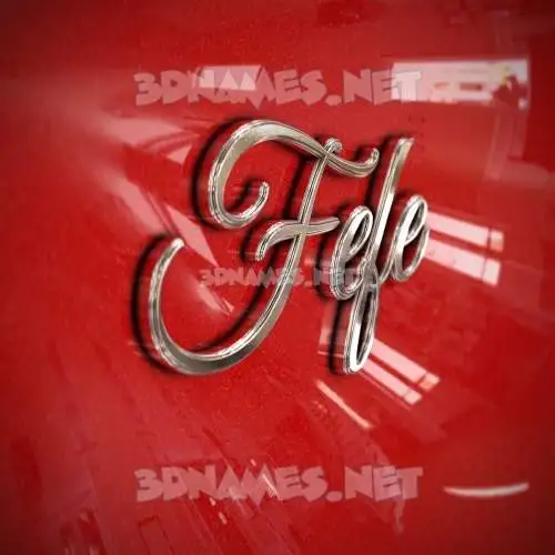 fefe in Car Paint style - 3D name wallpaper fefe in Car Paint style - 3D name wallpaper