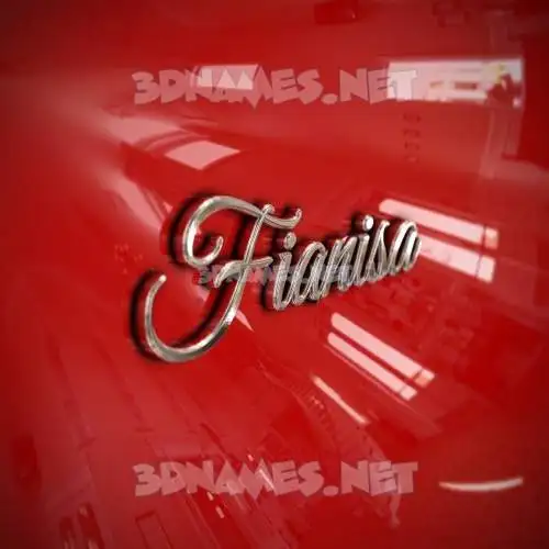 fianisa in Car Paint style - 3D name wallpaper