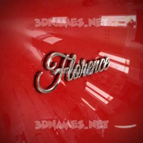 florence in Car Paint style - 3D name wallpaper florence in Car Paint style - 3D name wallpaper