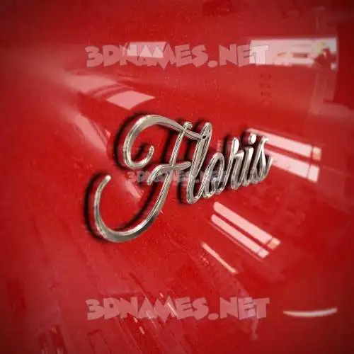 floris in Car Paint style - 3D name wallpaper floris in Car Paint style - 3D name wallpaper