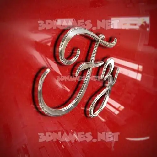 fz in Car Paint style - 3D name wallpaper fz in Car Paint style - 3D name wallpaper