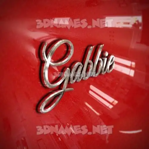 gabbie in Car Paint style - 3D name wallpaper gabbie in Car Paint style - 3D name wallpaper