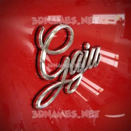 gaju in Car Paint style - 3D name wallpaper gaju in Car Paint style - 3D name wallpaper