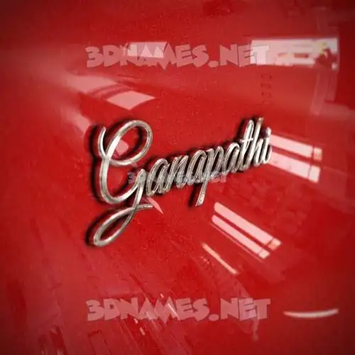 ganapathi in Car Paint style - 3D name wallpaper ganapathi in Car Paint style - 3D name wallpaper