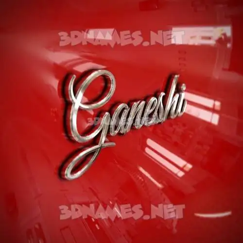 ganeshi in Car Paint style - 3D name wallpaper ganeshi in Car Paint style - 3D name wallpaper