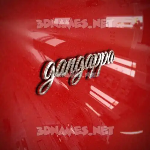 gangappa in Car Paint style - 3D name wallpaper gangappa in Car Paint style - 3D name wallpaper