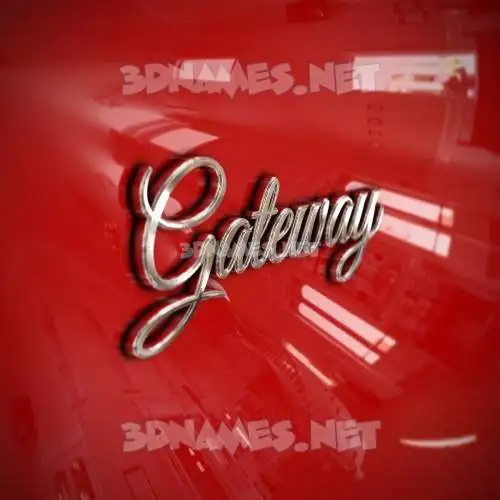 gateway in Car Paint style - 3D name wallpaper gateway in Car Paint style - 3D name wallpaper