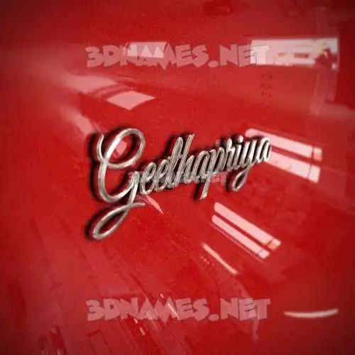 geethapriya in Car Paint style - 3D name wallpaper geethapriya in Car Paint style - 3D name wallpaper