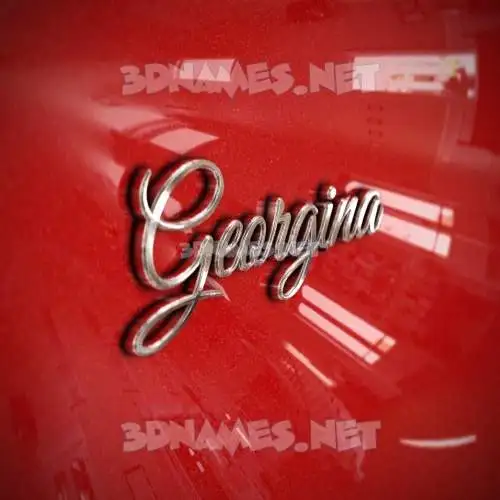 georgina in Car Paint style - 3D name wallpaper georgina in Car Paint style - 3D name wallpaper