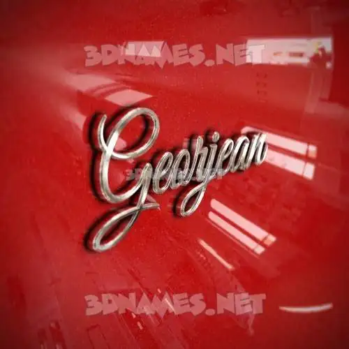 georjean in Car Paint style - 3D name wallpaper georjean in Car Paint style - 3D name wallpaper