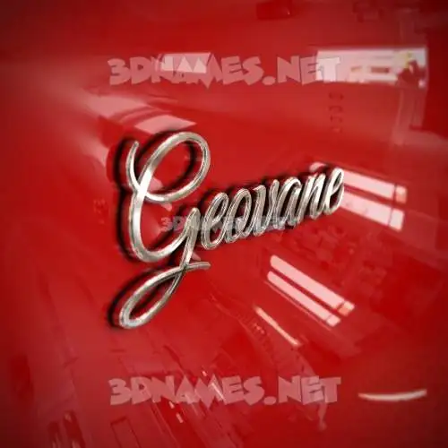 geovane in Car Paint style - 3D name wallpaper geovane in Car Paint style - 3D name wallpaper