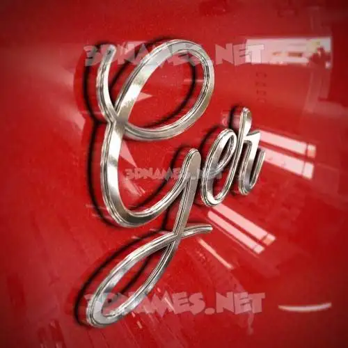 ger in Car Paint style - 3D name wallpaper ger in Car Paint style - 3D name wallpaper