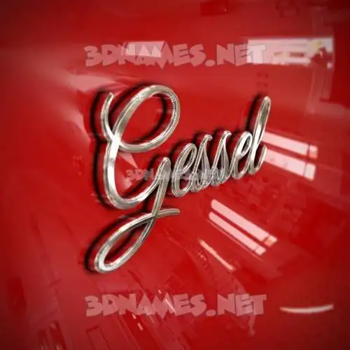 gessel in Car Paint style - 3D name wallpaper gessel in Car Paint style - 3D name wallpaper