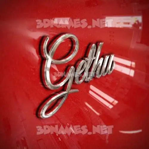 gethu in Car Paint style - 3D name wallpaper gethu in Car Paint style - 3D name wallpaper